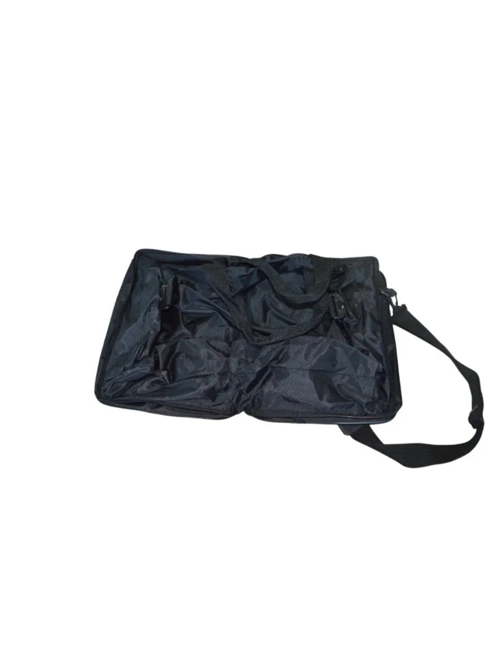 American Tourister Black Collapsible Fold Up Compact Duffel Bag Travel Luggage
